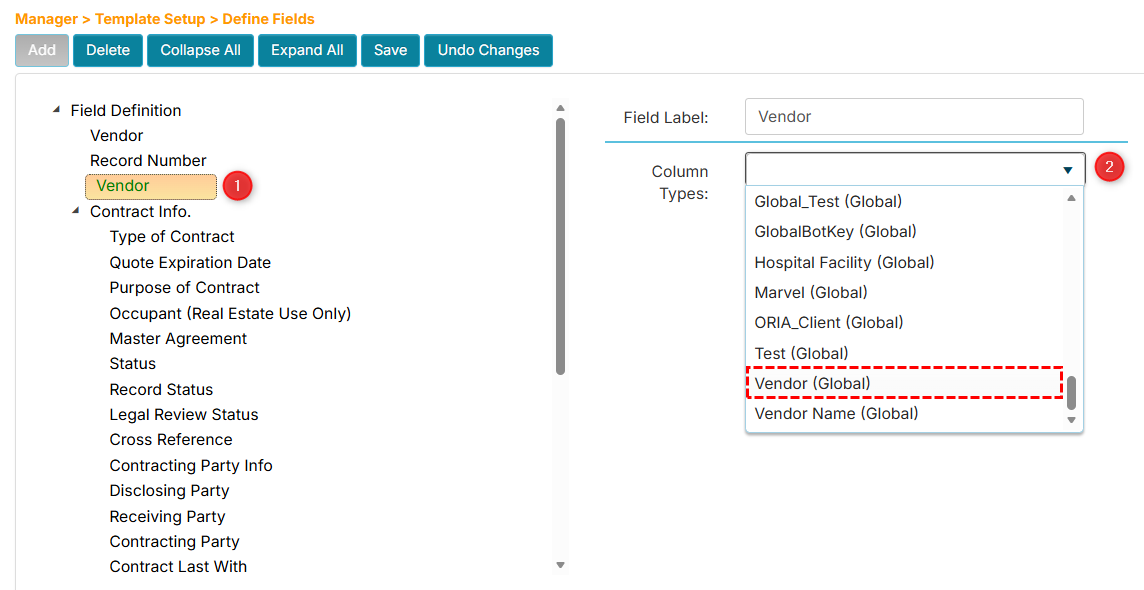 Workflow adding a new field with global type