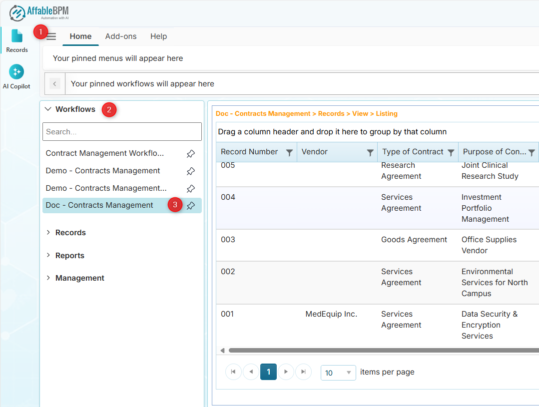 Find your assigned workflow
