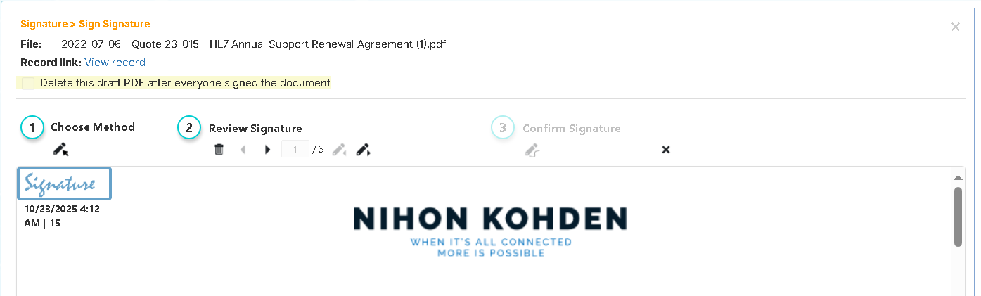 Electronic Signature