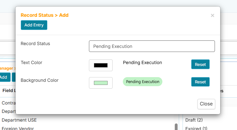Single Field - new value with text and background color