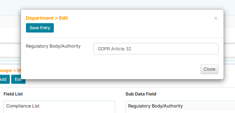 Sub Multi Field - edit entry