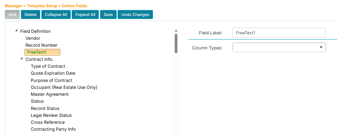 Field label assignment
